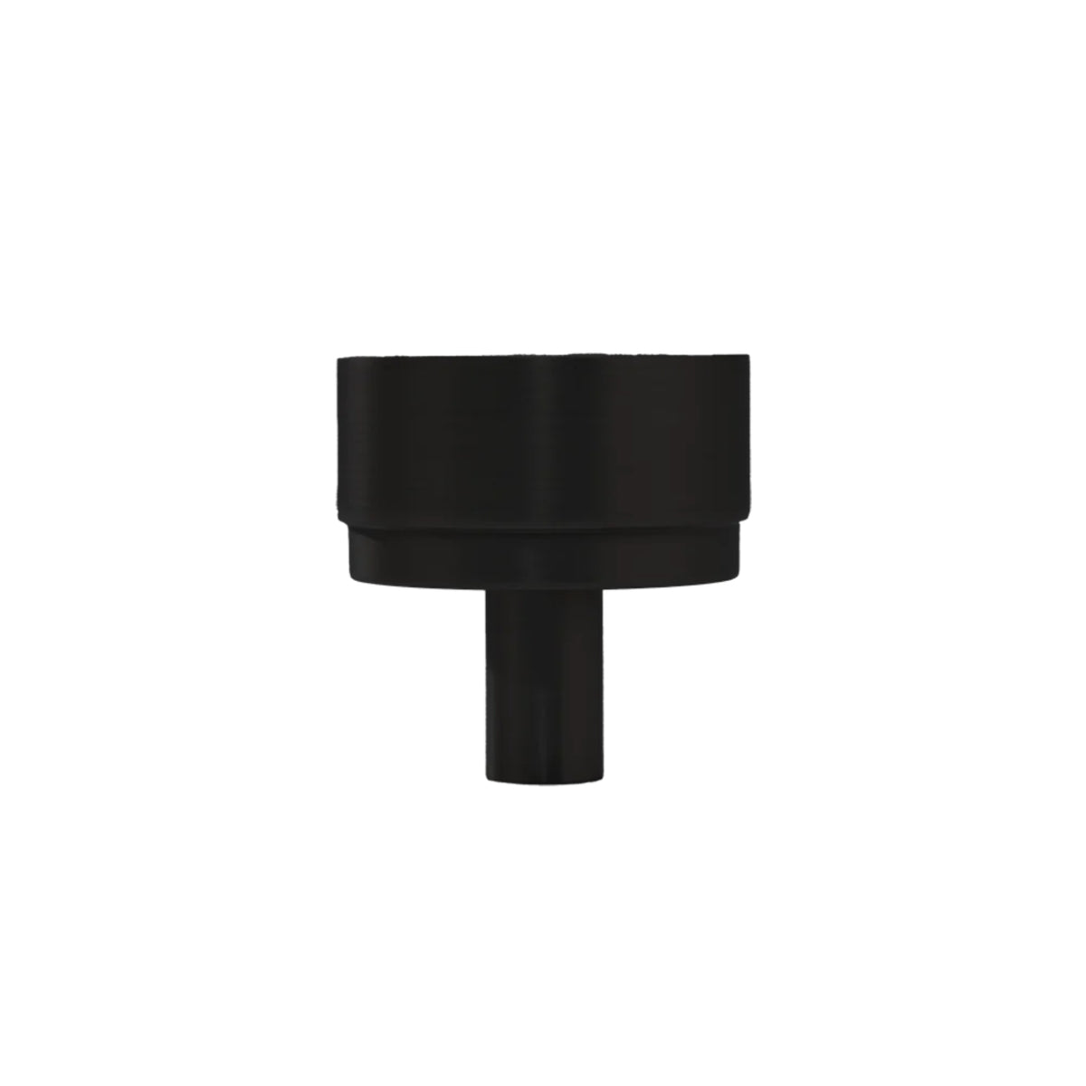 Side View Momo Handles Bellevue Knob Matte Black BVKPL035.MBL - The Blue Space