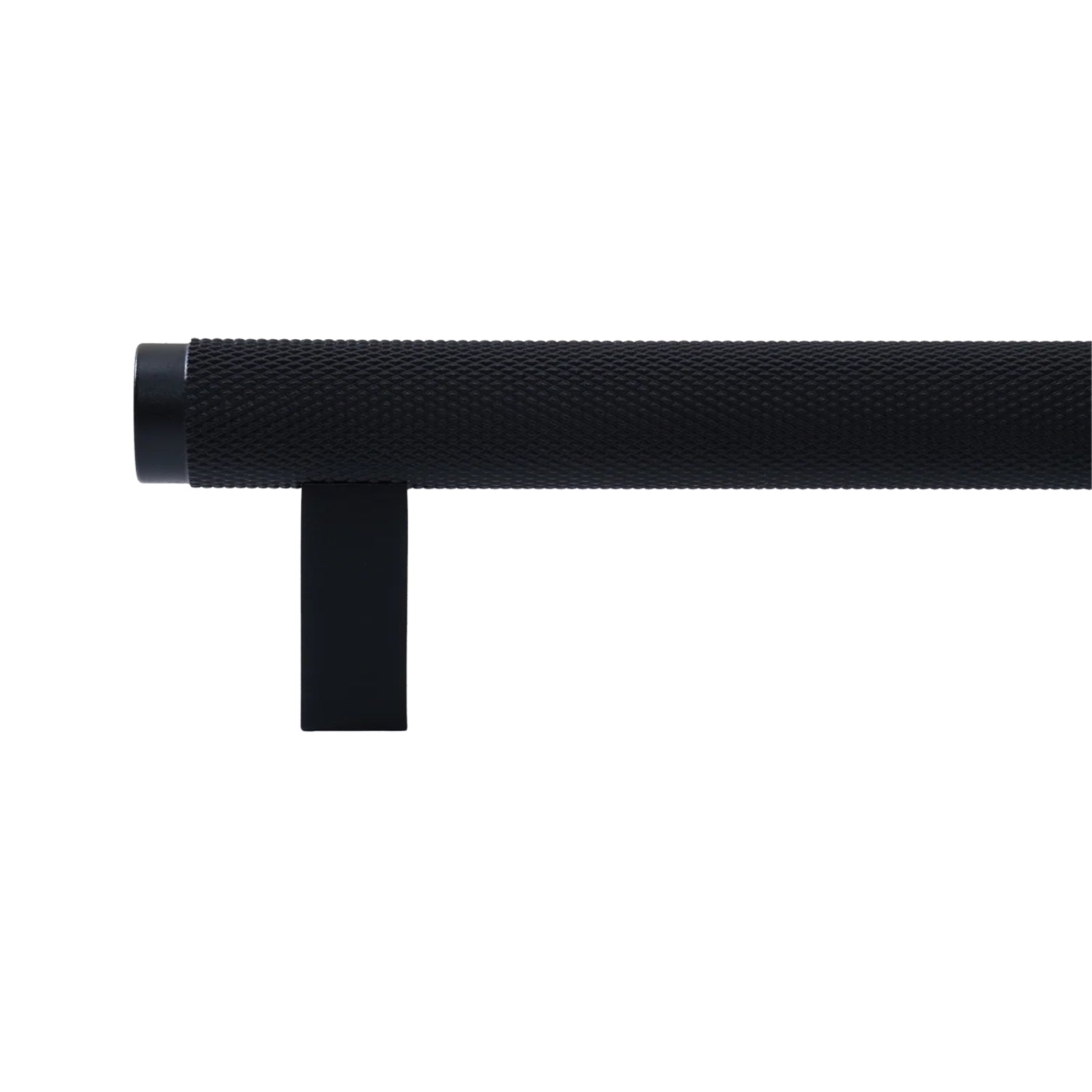 Momo Handles Bellevue Knurled Bar Pull Matte Black BVPKN160.MBL - The Blue Space