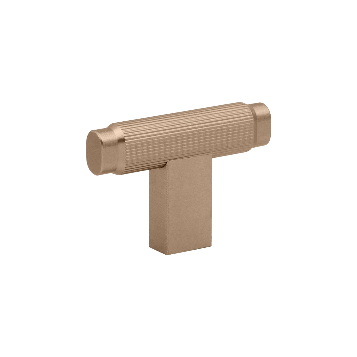 Side View Momo Handles Brooklyn T Knob 55mm Brushed Dark Brass BKN0676.055.BDB