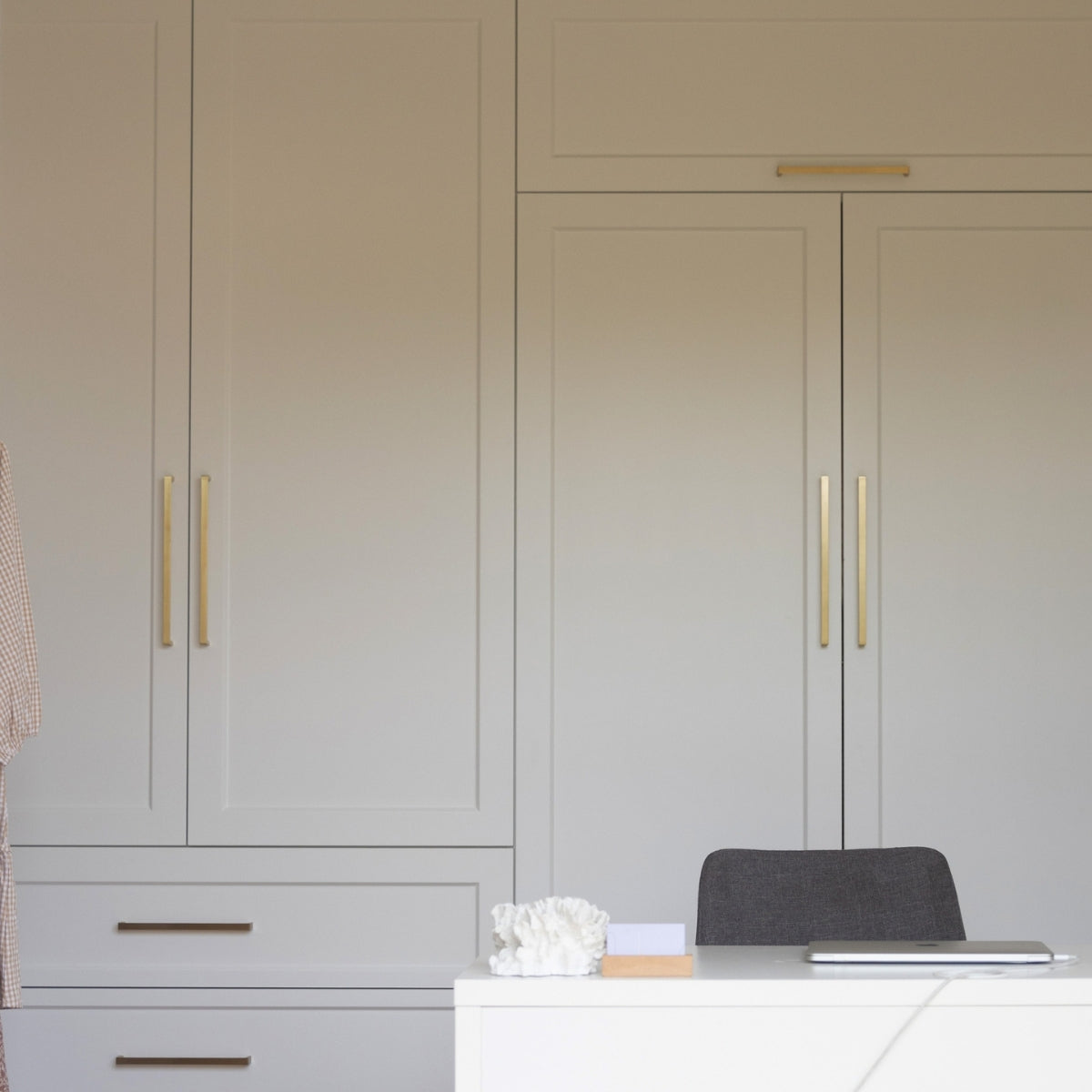 Momo Handles Dallas D Handle Brushed Matt Brass FDH128.BMB - The Blue Space Real Reno