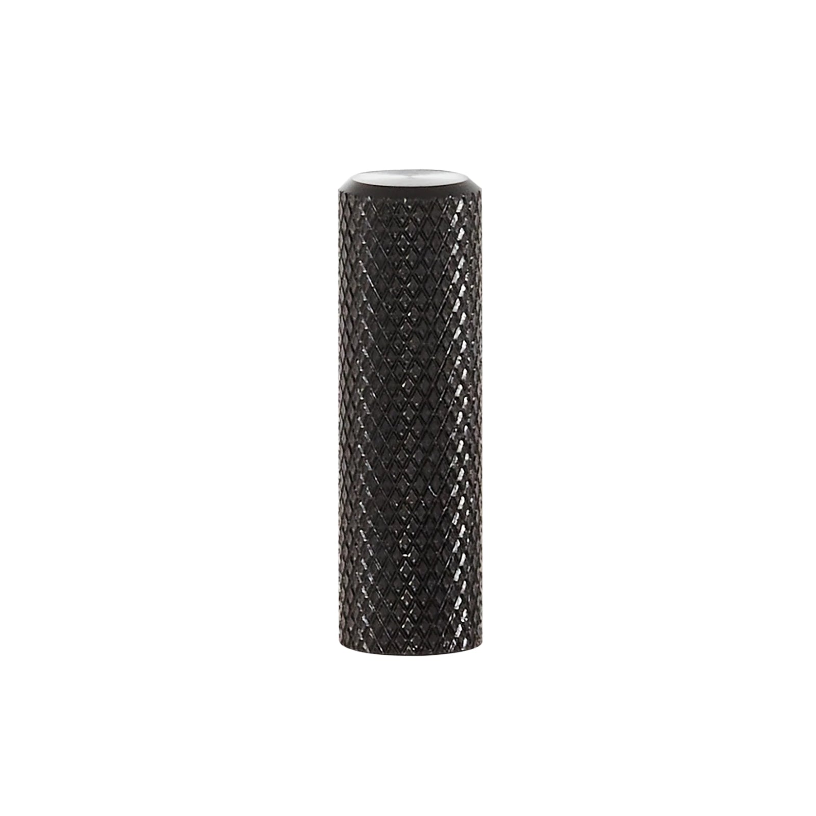 Details Momo Handles Graf Knurled Cylinder Knob 10mm Brushed Black G0430.010.BBL - The Blue Space