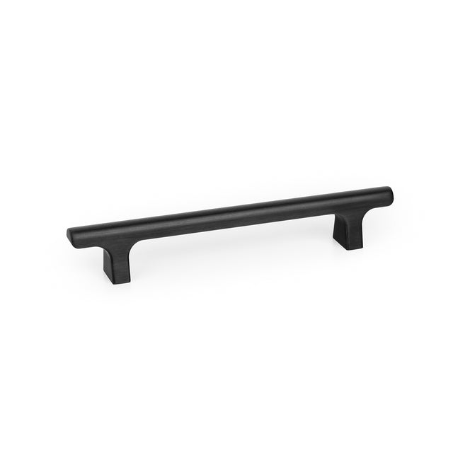 Momo Handles Hinoki D Handle 160mm Brushed Black HIN0686.160.BBL - The Blue Space