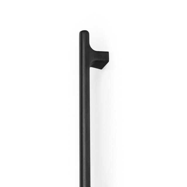 Momo Handles Hinoki D Handle 416mm Brushed Black HIN0687.416.BBL - The Blue Space