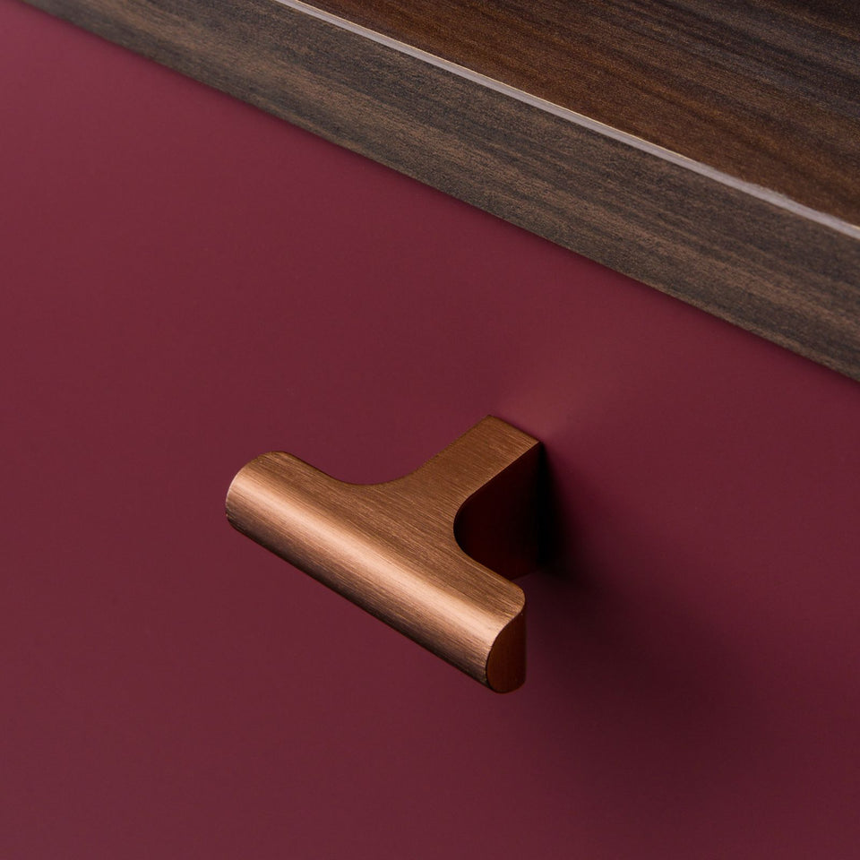 Momo Handles Hinoki T Knob 60mm Brushed Bronze