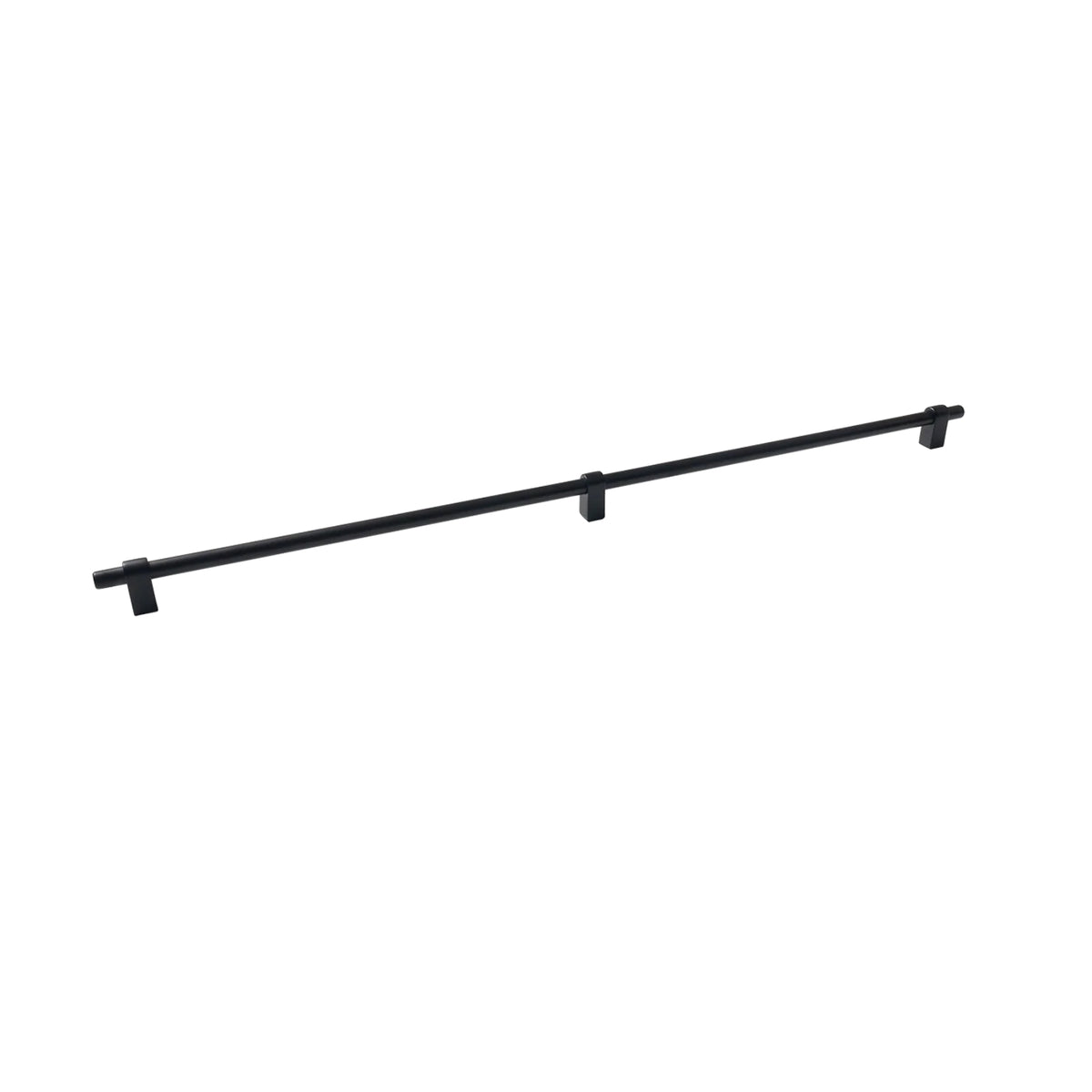 Side View Momo Handles Maida 648mm Pull Handle Matte Black MBH648.MBL - The Blue Space