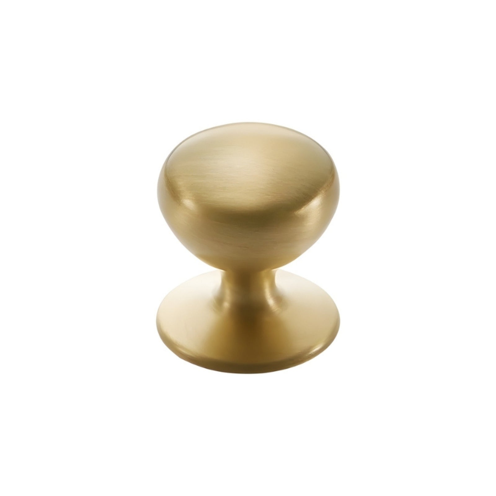Momo Handles New Hampton Round Knob 32mm Matt Brass NHMK032.MBR - The Blue Space