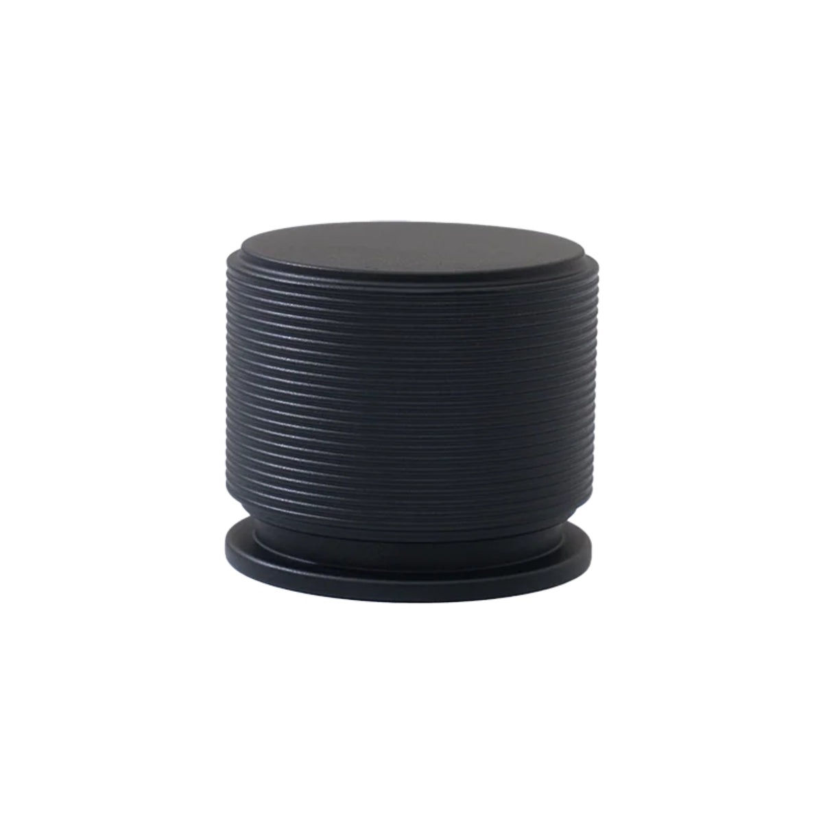 Side View Momo Handles Sussex Knob Matte Black SRKL035.MBL - The Blue Space