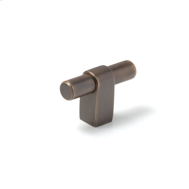 Momo Maida T Knob 52mm Antique Brass MTK052.AB - The Blue Space