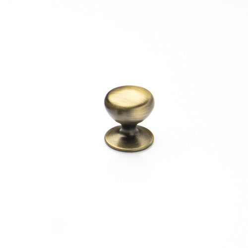 Momo New Hampton Round Knob 32mm Dark Brushed Brass NHMK032.DBB - The Blue Space