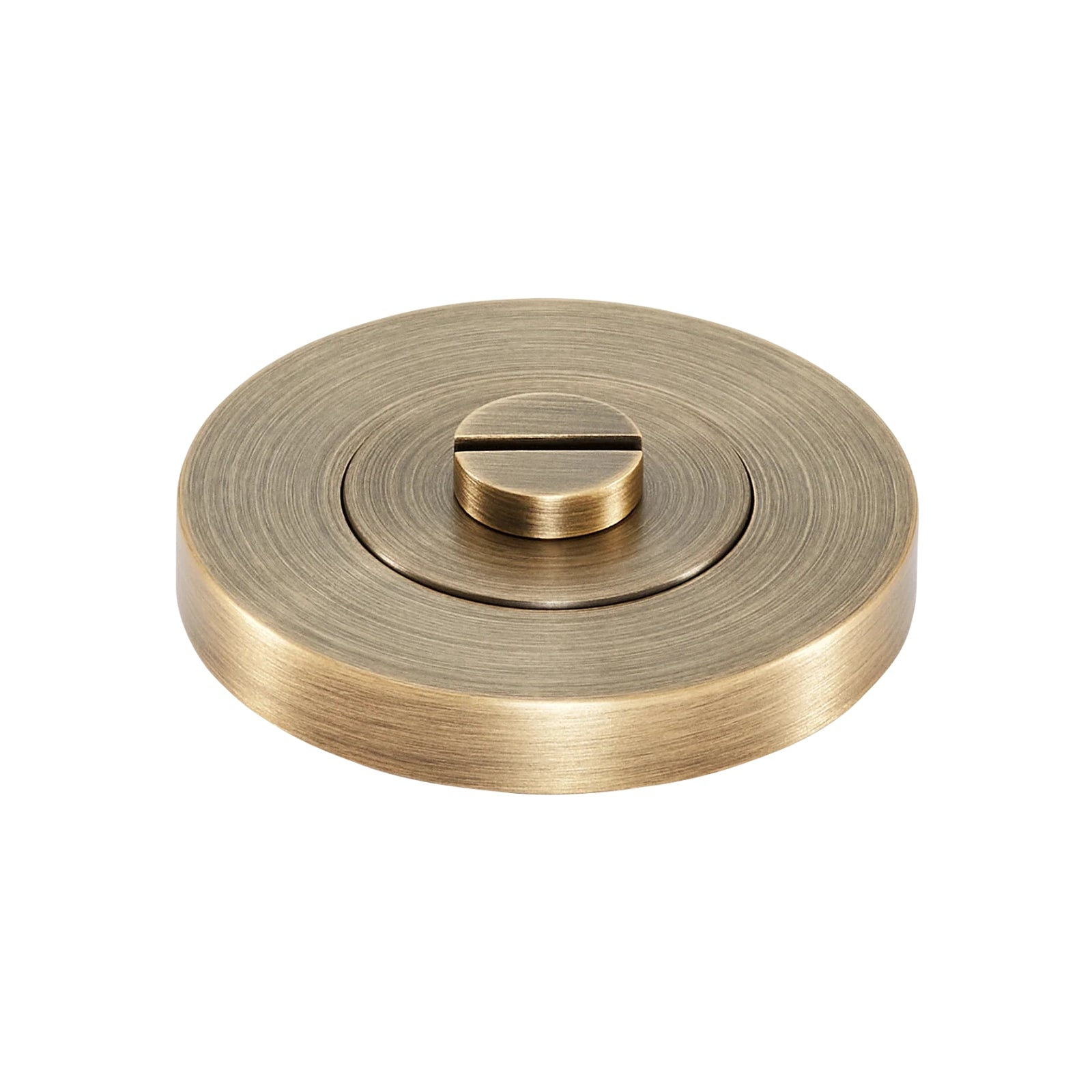 Lock Side View Momo Privacy Thumb Turn Set Dark Brushed Brass MHPS.DBB - The Blue Space