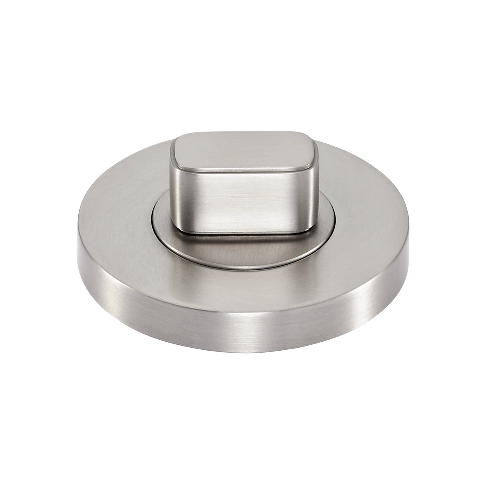 Side View Momo Privacy Thumb Turn Set Dull Brushed Nickel MHPS.DBR - The Blue Space