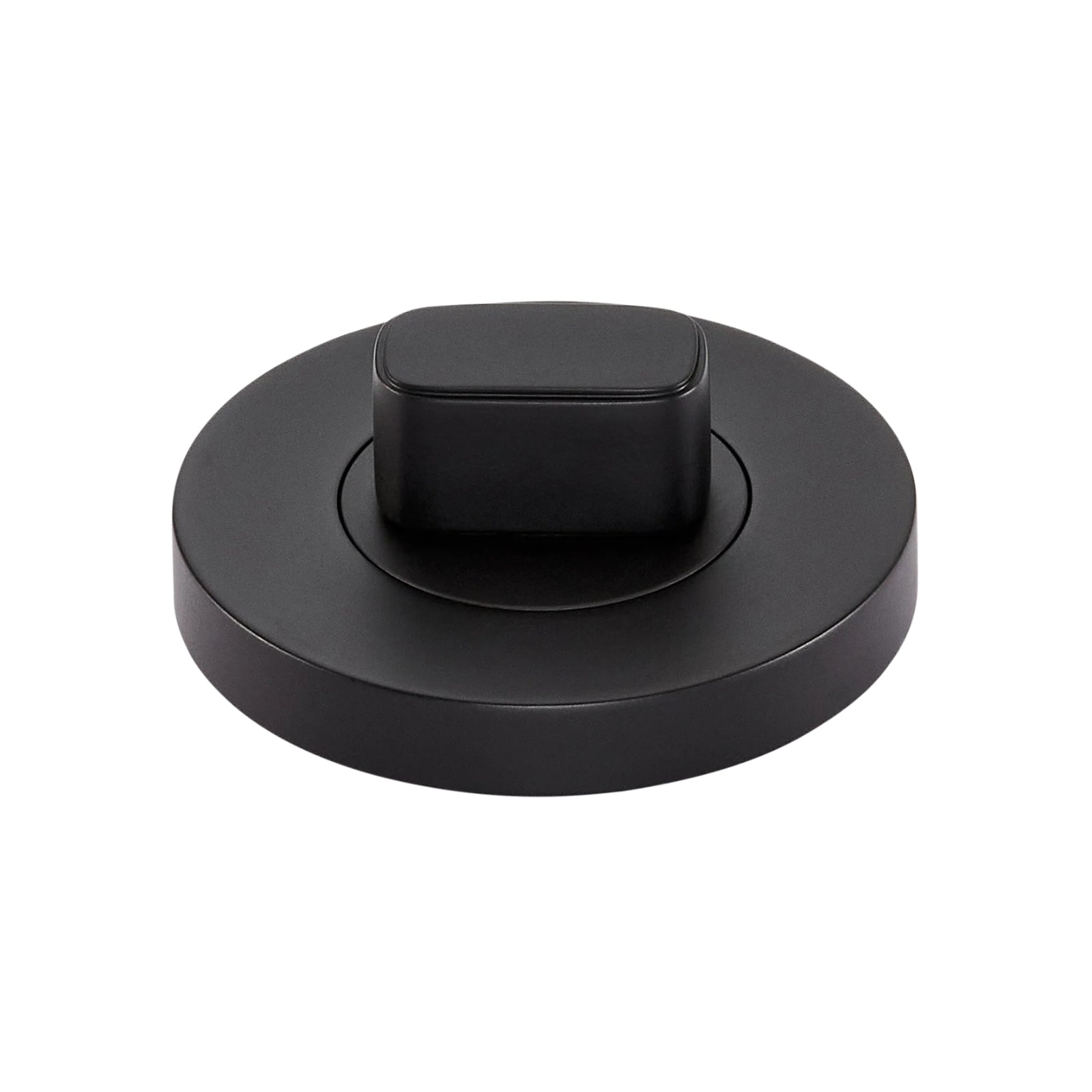 Side View Momo Privacy Thumb Turn Set Matte Black MHPS.MBL - The Blue Space