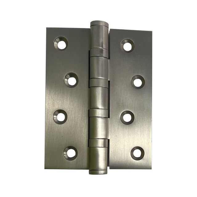 Momo Solid Brass Hinge 100Mm X 76Mm Dull Brushed Nickel MHBH.DBR - The Blue Space