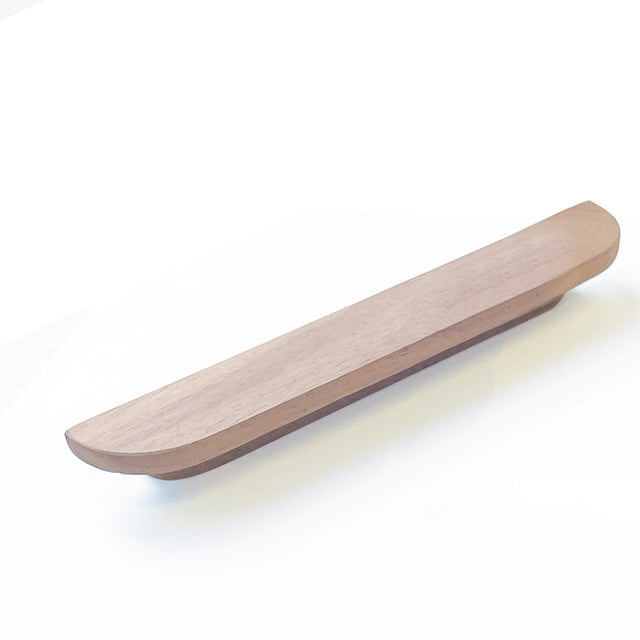 Momo Sydney Timber Pull Handle 200mm Walnut Raw SPH200.WNR - The Blue Space