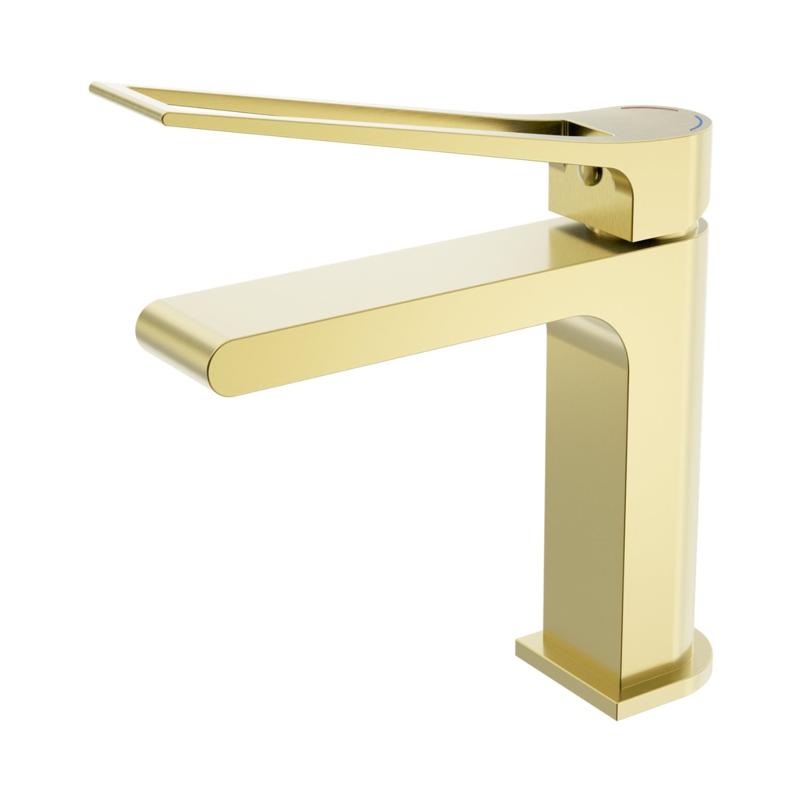 Nero Bianca Care Basin Mixer Brushed Gold NR321502ABG - The Blue Space