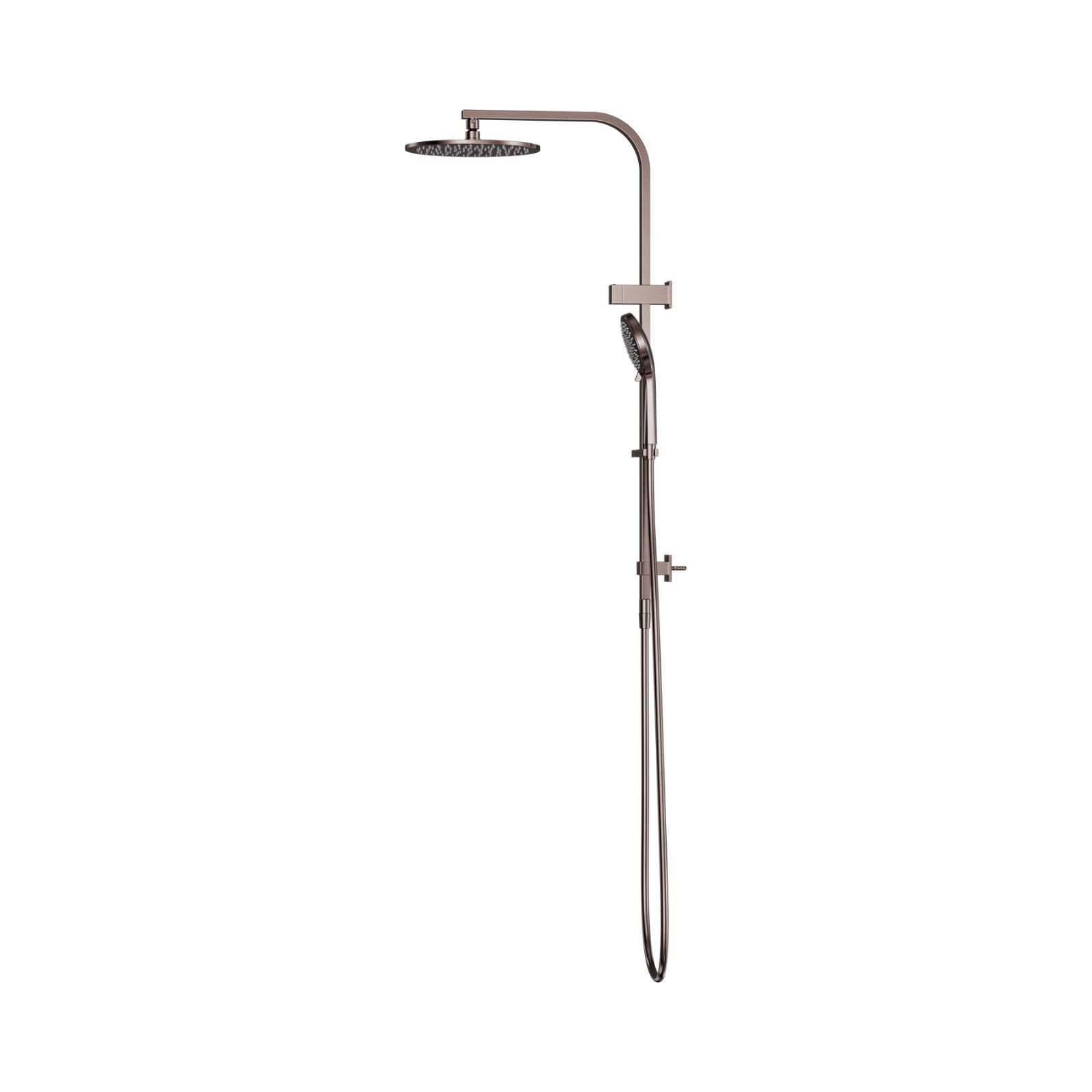 Side Nero Bianca Twin Shower Brushed Bronze NR250805FBZ - The Blue Space
