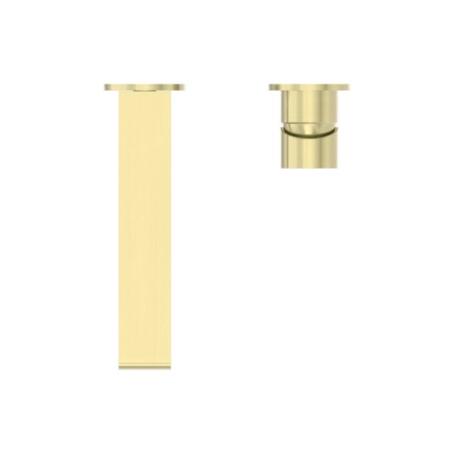 Buy Now Nero Bianca Wall Basin/Bath Mixer Separate Back Plate 187mm Brushed Gold NR321510EBG - The Blue Space