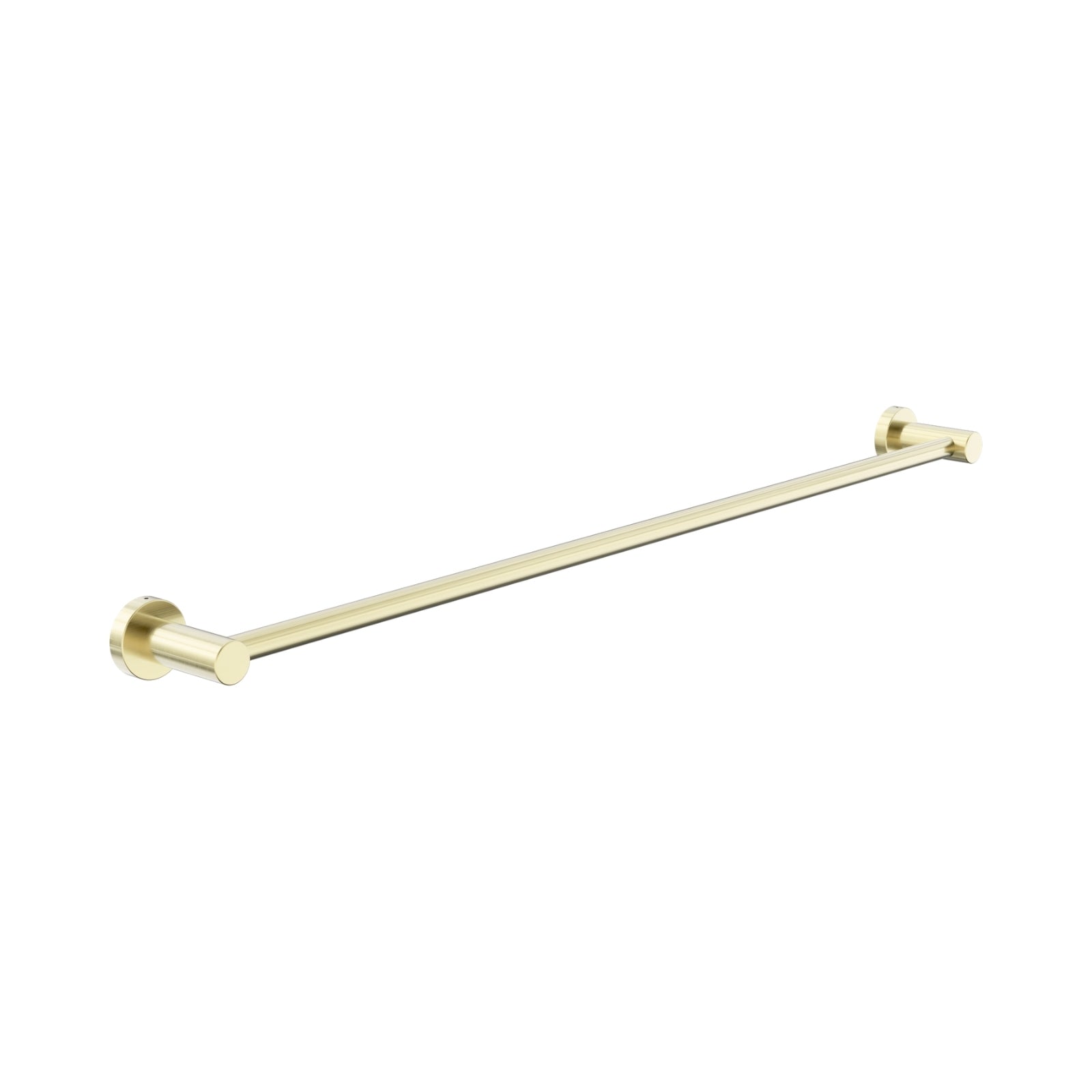 Nero Dolce II Single Towel Rail 800mm Brushed Gold NR2030BG - The Blue Space