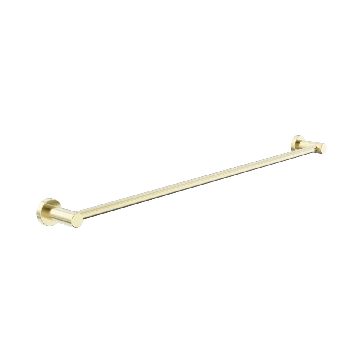 Nero Dolce II Single Towel Rail 800mm Brushed Gold NR2030BG - The Blue Space