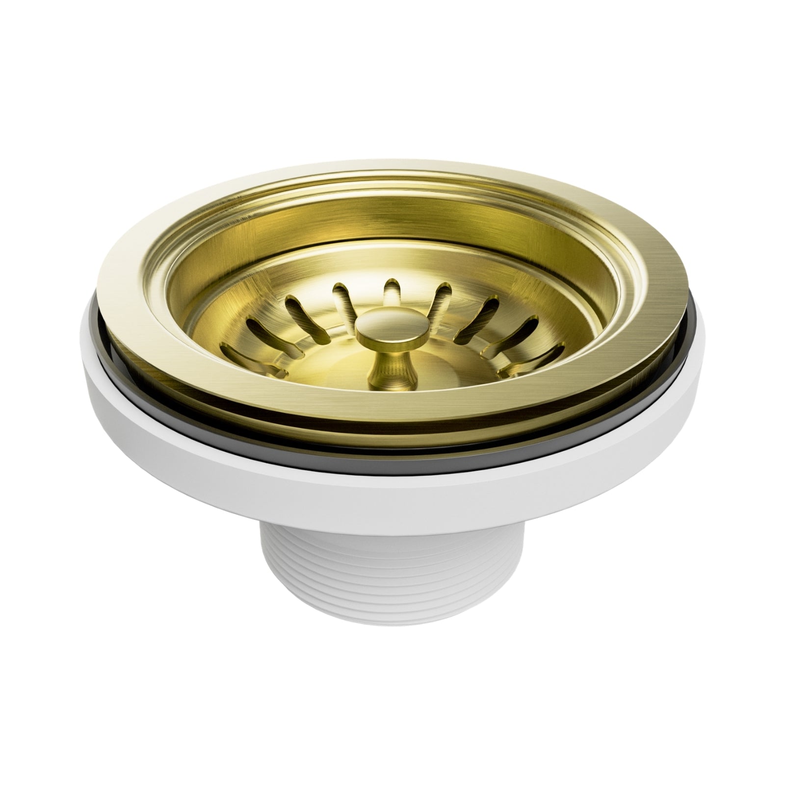 Nero Kitchen Sink Basket Waste Brushed Gold NRA708BG - The Blue Space