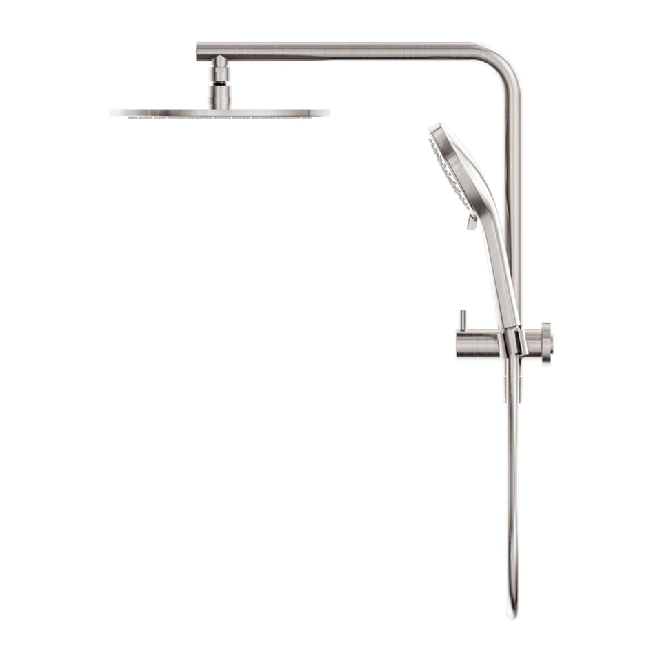 Nero Mecca 2 In 1 Twin Shower Brushed Nickel