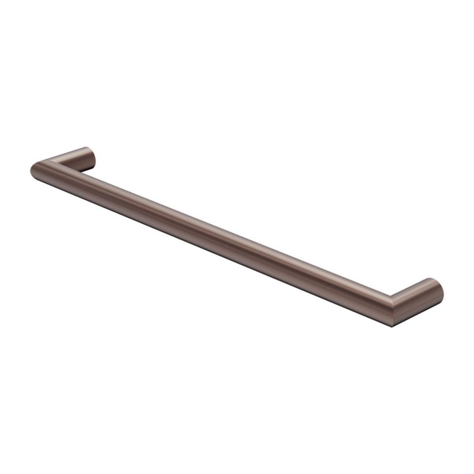 Nero Mecca 240V Single Heated Towel Rail Brushed Bronze