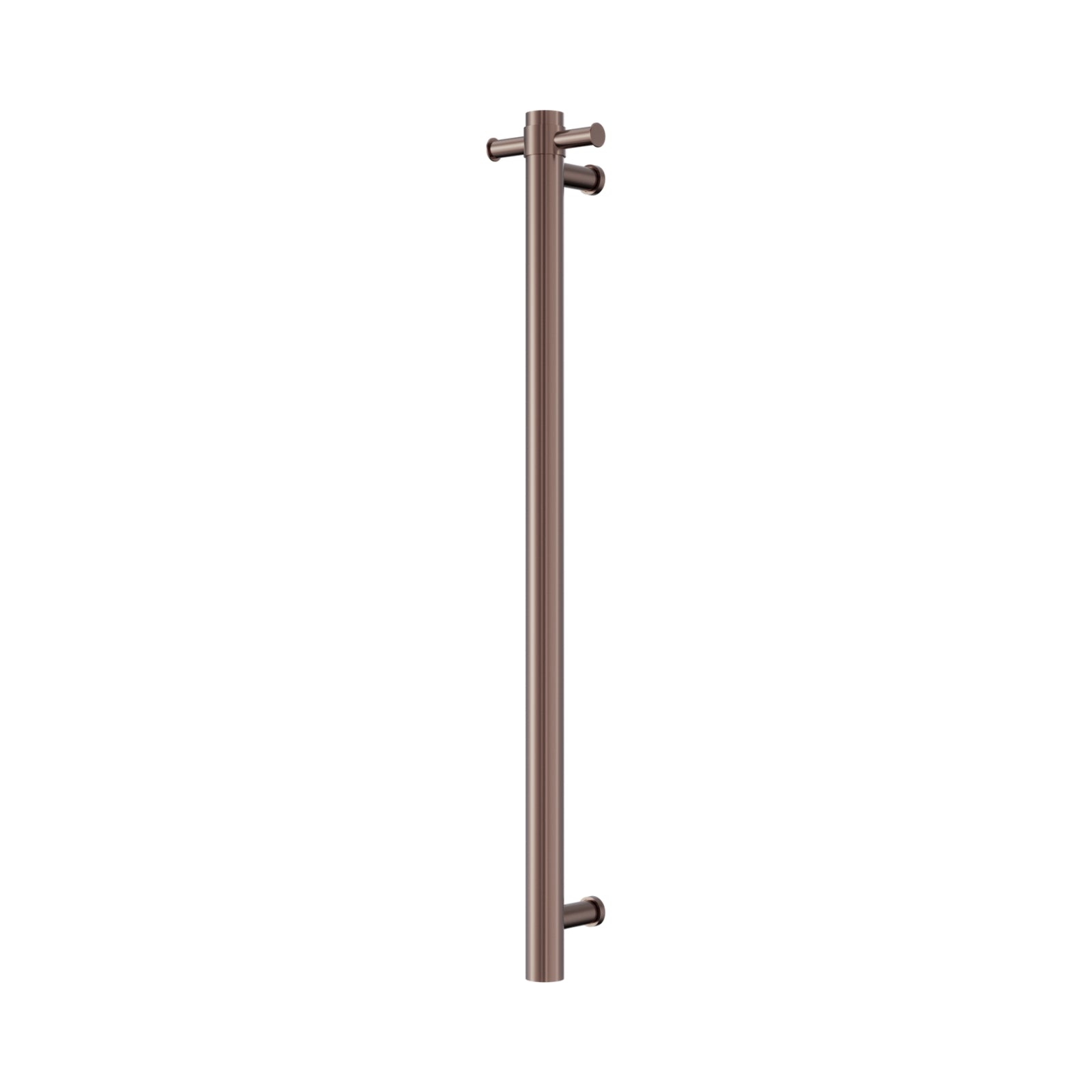 Nero Mecca 240V Single Vertical Heated Towel Rail Brushed Bronze NRV902HBZ - The Blue Space