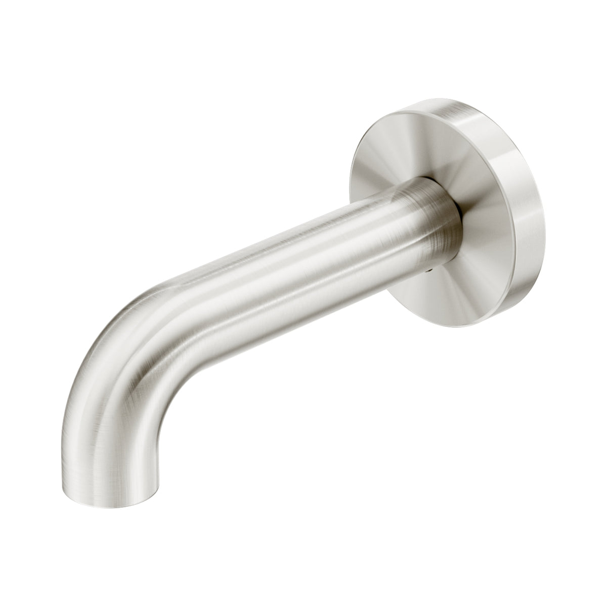 Nero Mecca Basin Bath Spout Only 120mm II - Brushed Nickel NR221903D120BN - The Blue Space