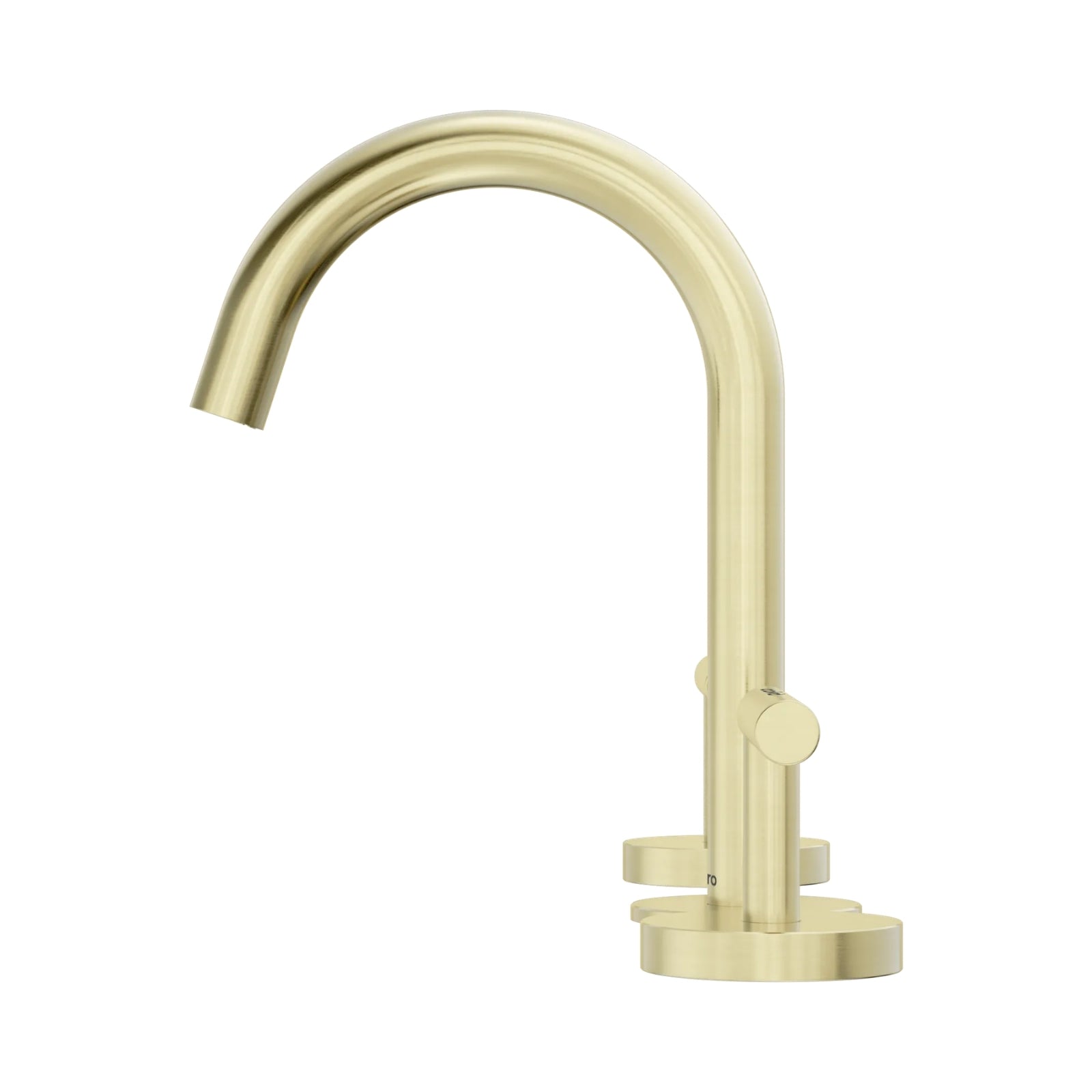 Side Nero Mecca Lever Basin Set Arc Spout Brushed Gold 25D002BG - The Blue Space