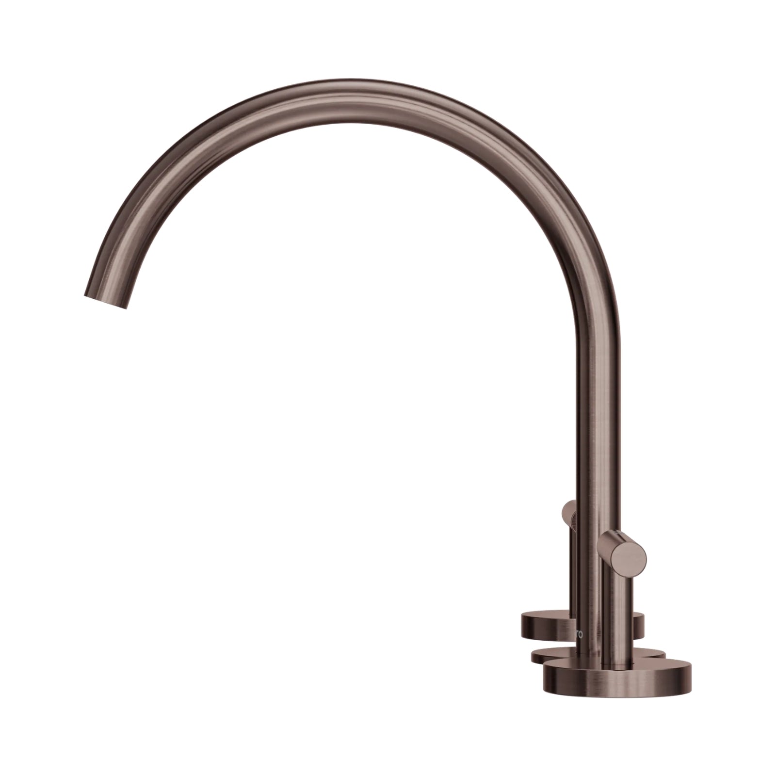 Side Nero Mecca Lever Bath/Kitchen Set Arc Spout Brushed Bronze 25D004BZ - The Blue Space