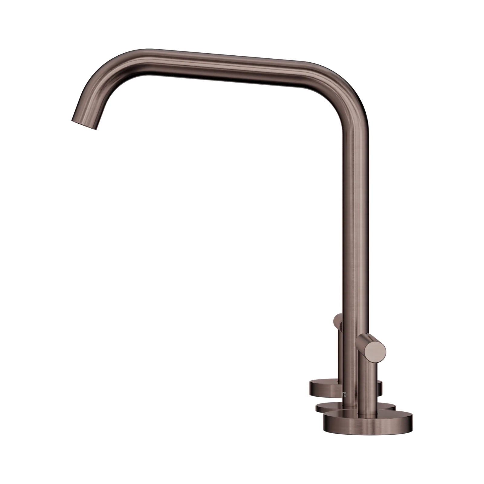 Side Nero Mecca Lever Bath/Kitchen Set Edge Spout Brushed Bronze 25D005BZ - The Blue Space