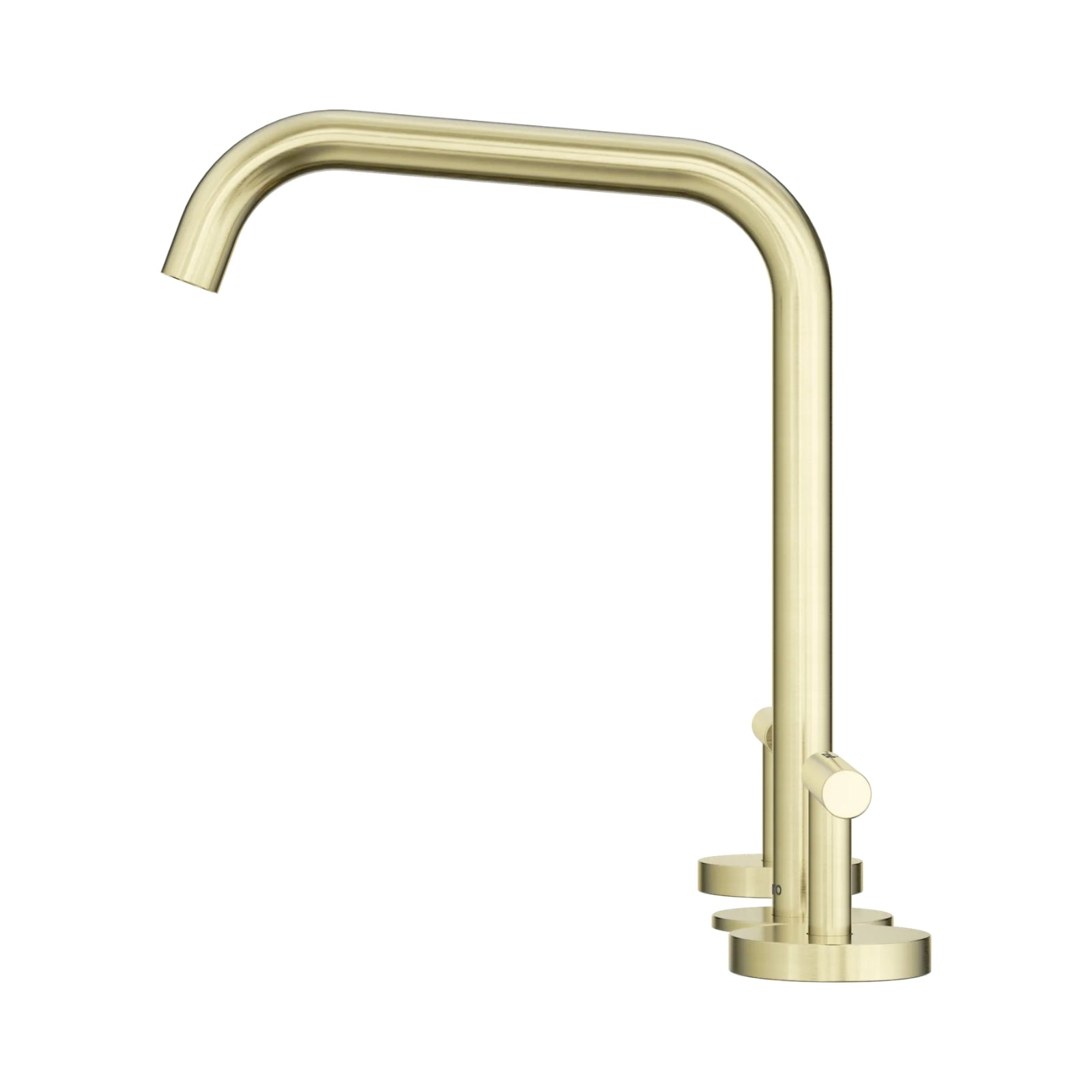 Side Nero Mecca Lever Bath/Kitchen Set Edge Spout Brushed Gold 25D005BG - The Blue Space