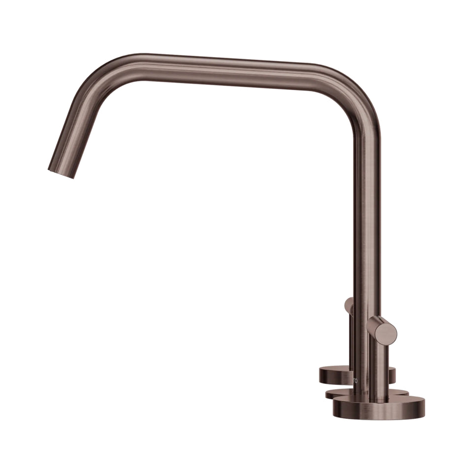 Nero Mecca Lever Bath/Kitchen Set Edge Spout II Brushed Bronze