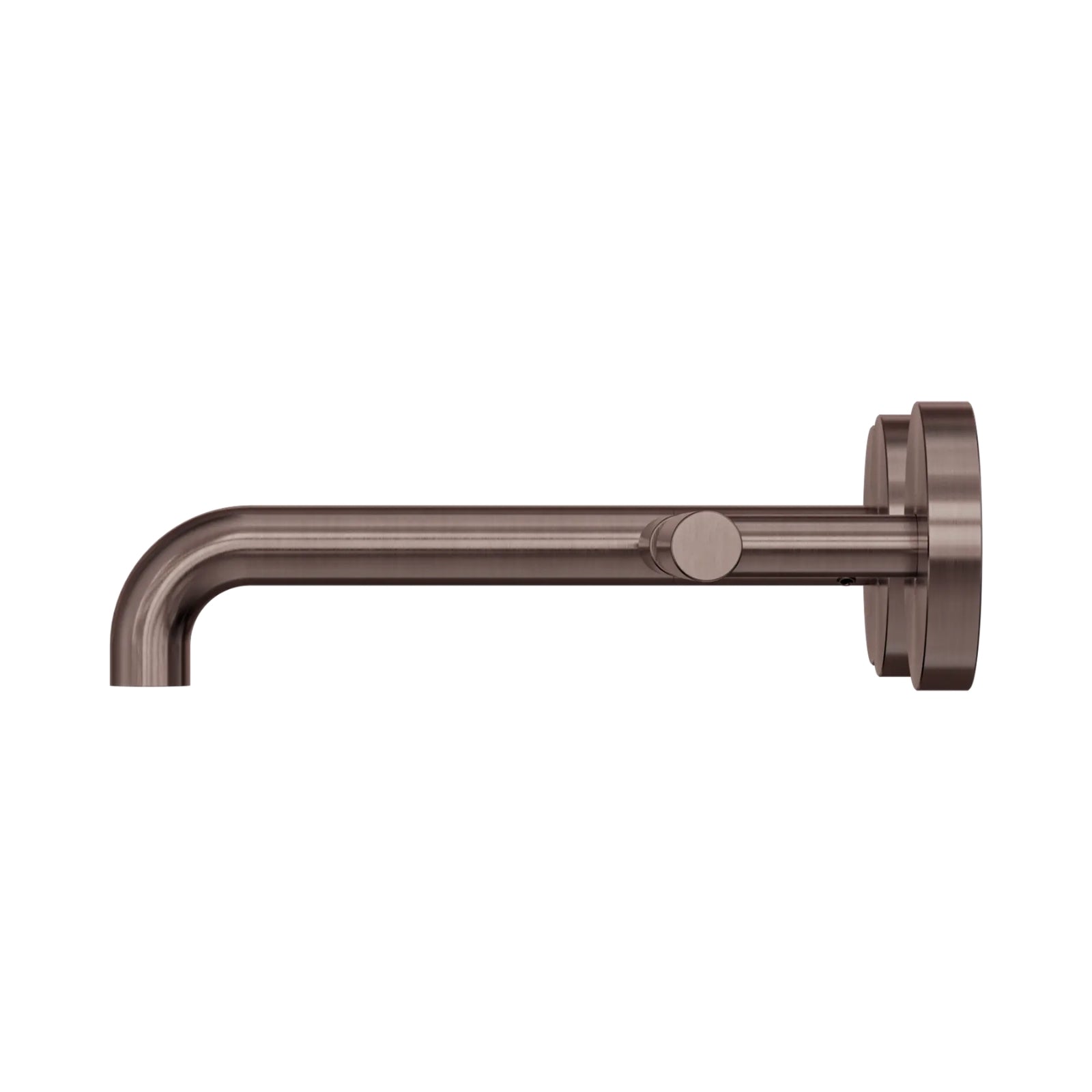 Side Nero Mecca Lever Wall Basin/Bath Set 185mm Offset Spout Brushed Bronze 25D010BZ - The Blue Space