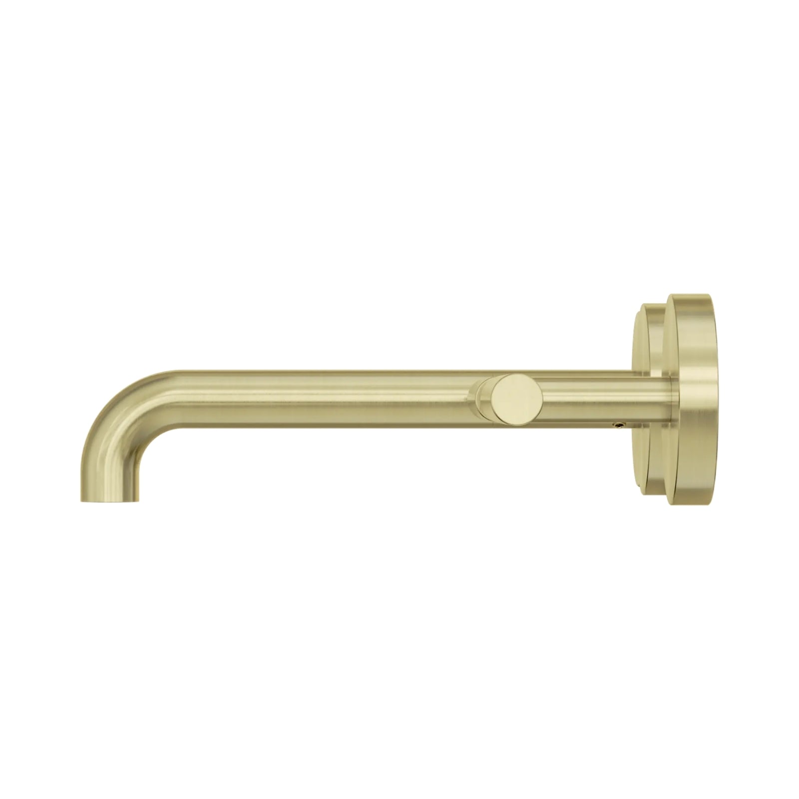 Side Nero Mecca Lever Wall Basin/Bath Set 185mm Offset Spout Brushed Gold 25D010BG - The Blue Space