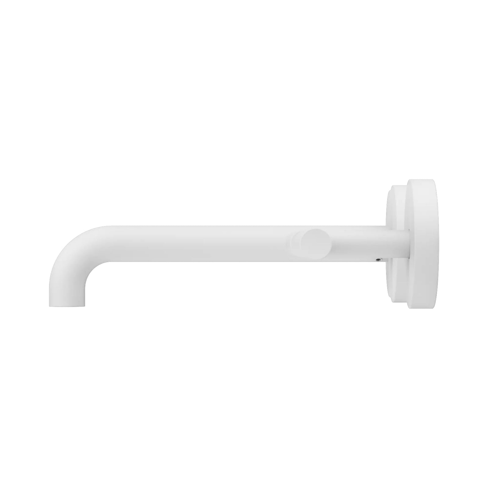 Side Nero Mecca Lever Wall Basin/Bath Set 185mm Offset Spout Matte White 25D010MW - The Blue Space