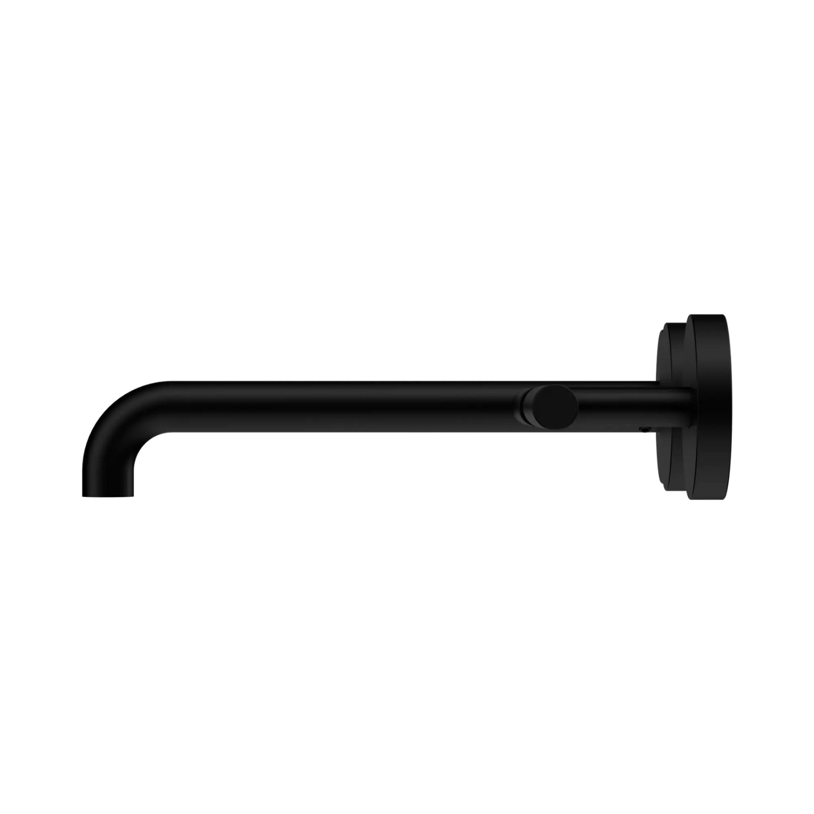 Side Nero Mecca Lever Wall Basin/Bath Set 220mm Offset Spout Matte Black 25D011MB - The Blue Space