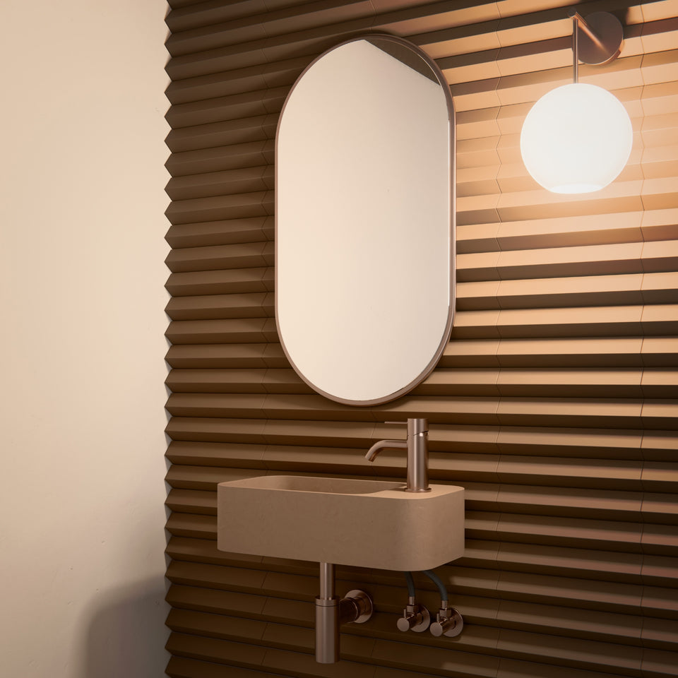 Nero Mecca Mini Basin Mixer Brushed Bronze