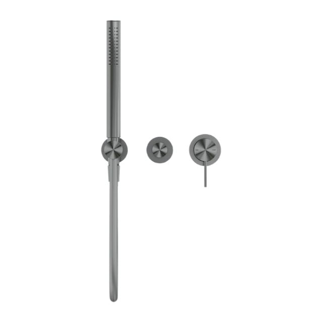 Buy Online Nero Mecca Shower Mixer Divertor System Separate Back Plate in Gun Metal NR221912FGM - The Blue Space