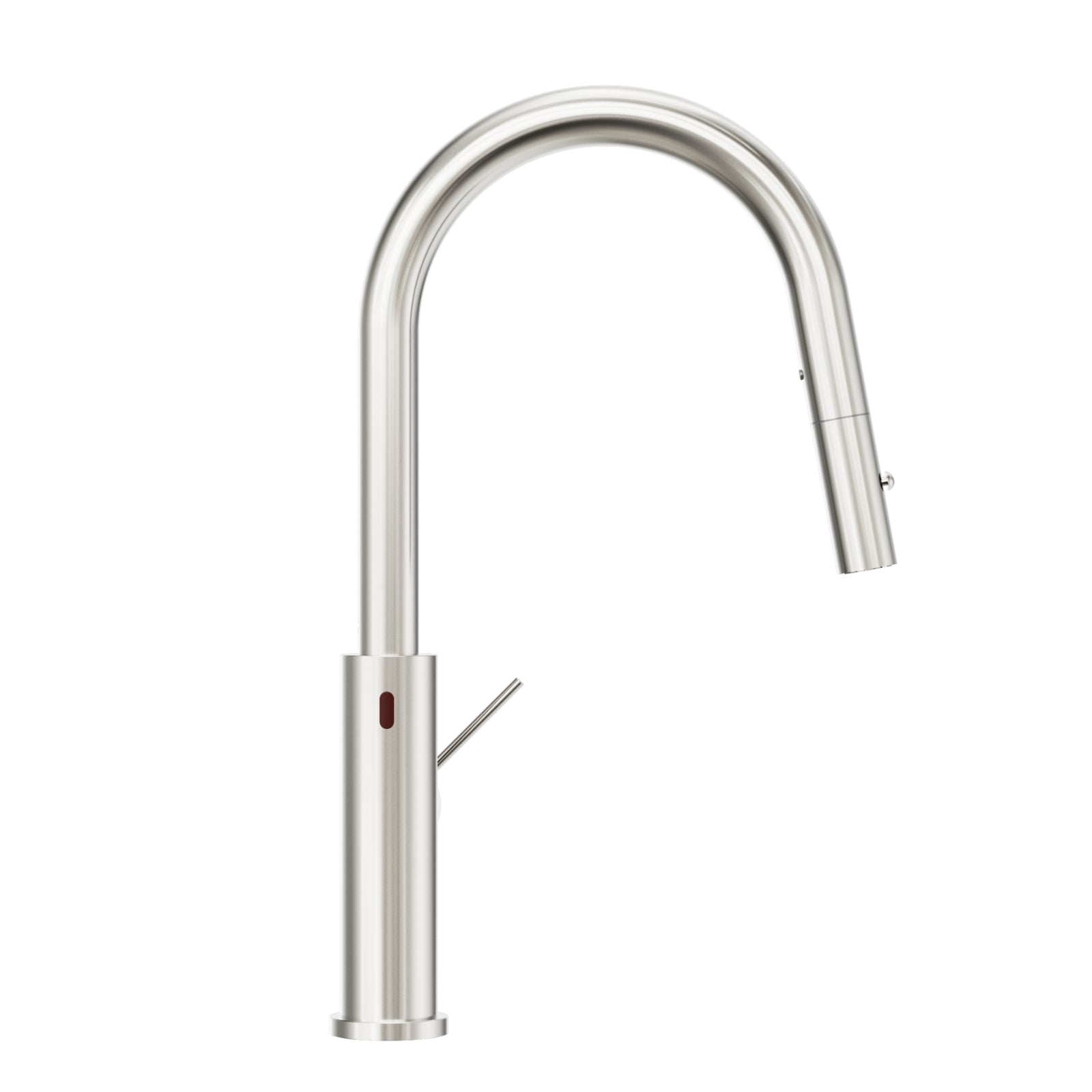 Side Nero Mecca Smart Sensor Pull Out Kitchen Mixer Brushed Nickel NR221908ABN - The Blue Space