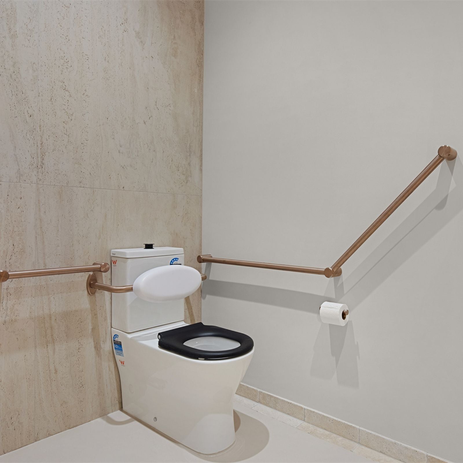 Lifestyle Nero Mecca Toilet Roll Holder - Brushed Bronze NR1986BZ - The Blue Space