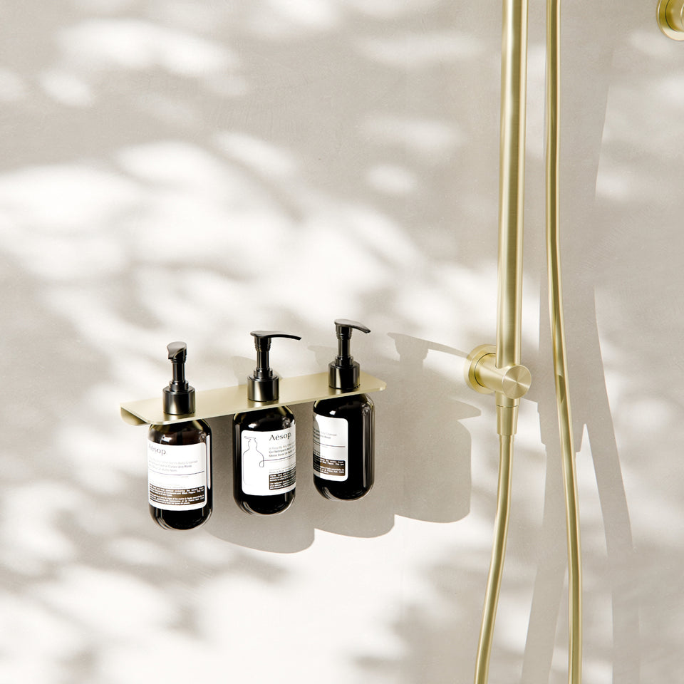 Nero Mecca Triple Soap Bottle Holder Brushed Gold