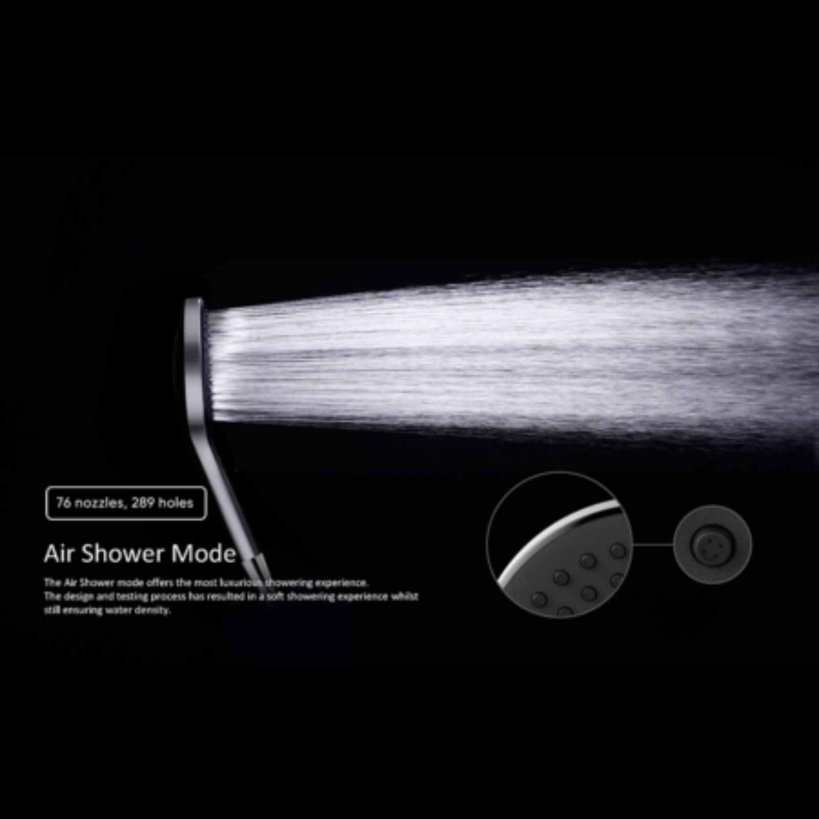 Features 2 Nero Mecca Twin Shower with Air Shower II Gun Metal NR221905HGM - The Blue Space