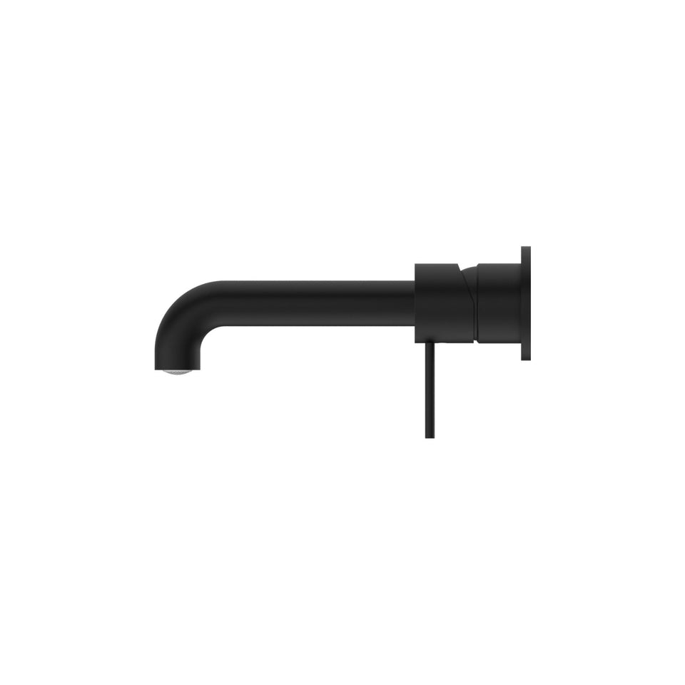 Nero Mecca Wall Basin/Bath Mixer Separate Back Plate 160mm Matte Black