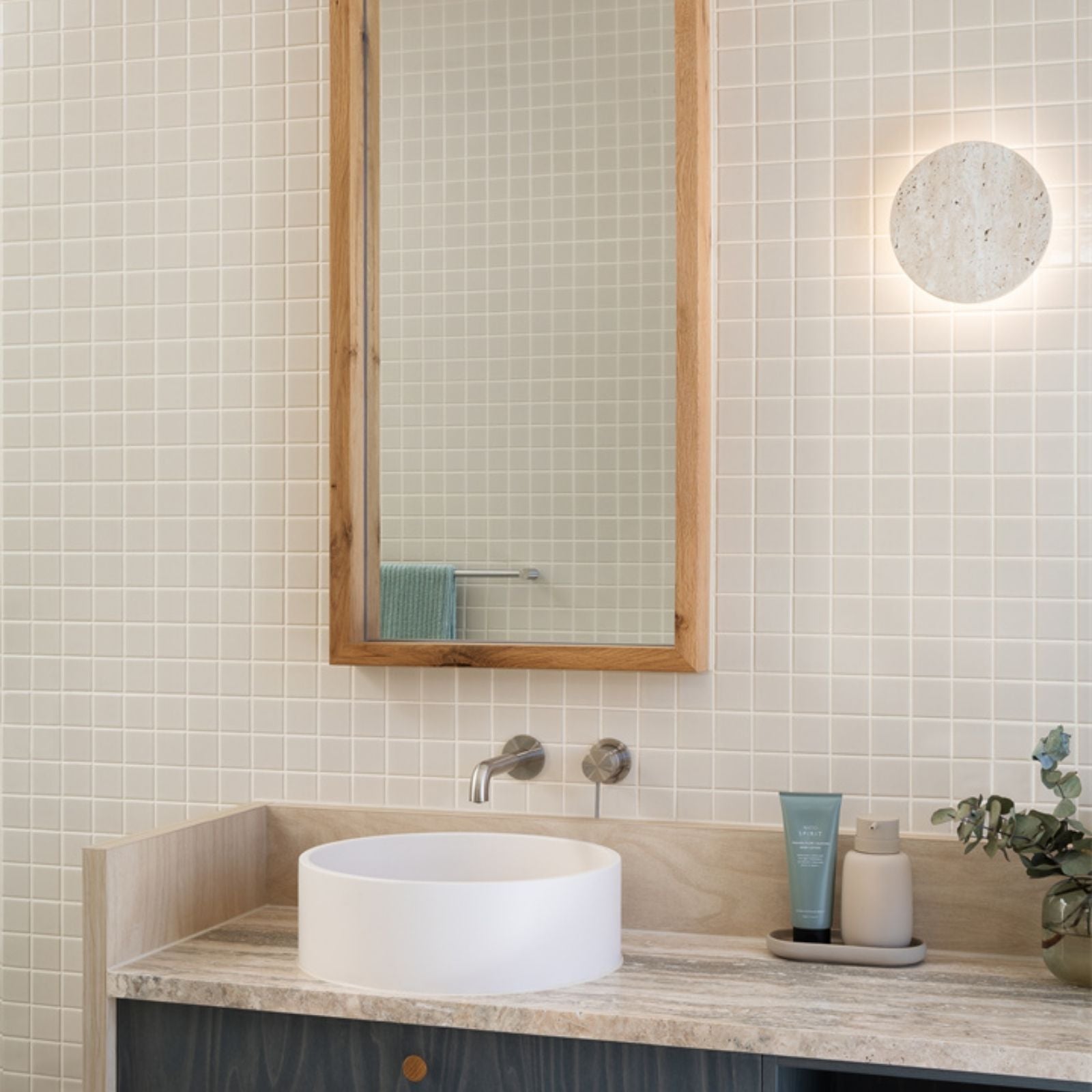 Lifestyle 6 Nero Mecca Wall Basin/Bath Mixer Separate Back Plate 230mm Brushed Nickel NR221910C230BN - The Blue Space