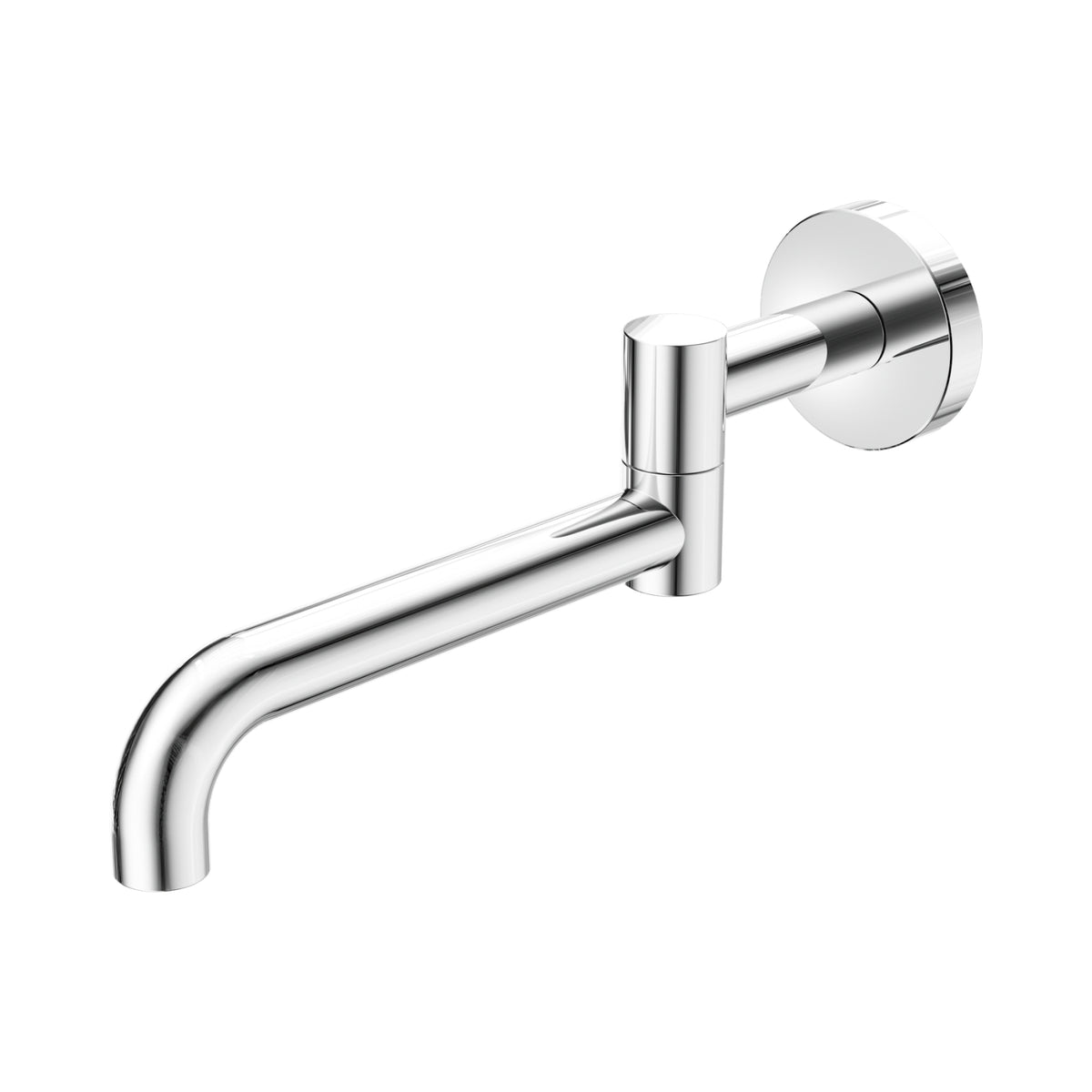Nero Mecca Wall Mounted Swivel Bath Spout Only 225mm II - Chrome NR221903HCH - The Blue Space
