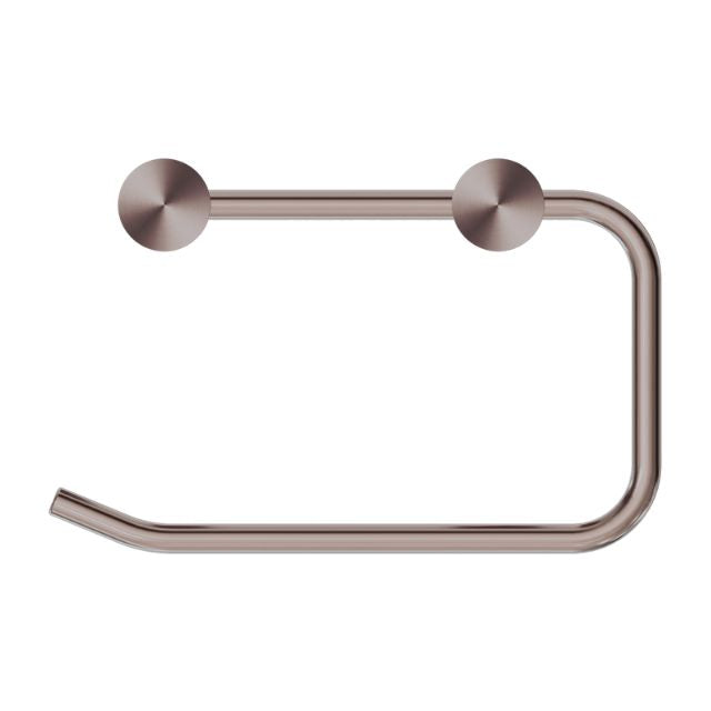 Front Nero New Mecca Toilet Roll Holder Brushed Bronze NR2386BZ - The Blue Space