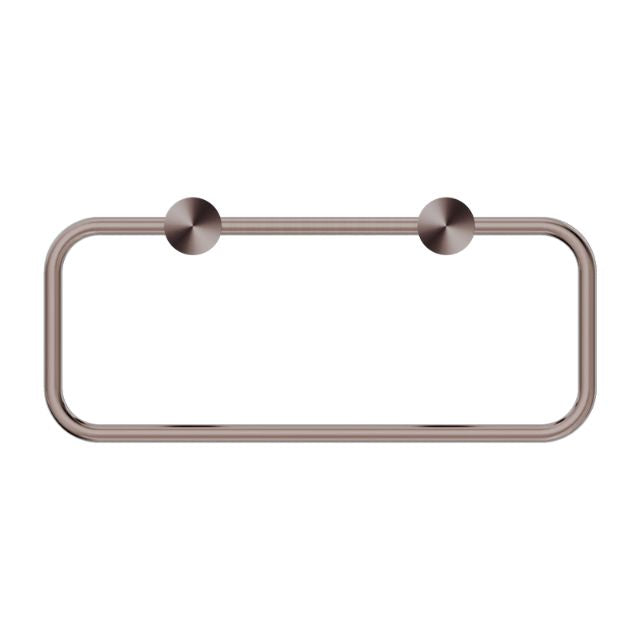 Front Nero New Mecca Towel Ring Brushed Bronze NR2380ABZ - The Blue Space