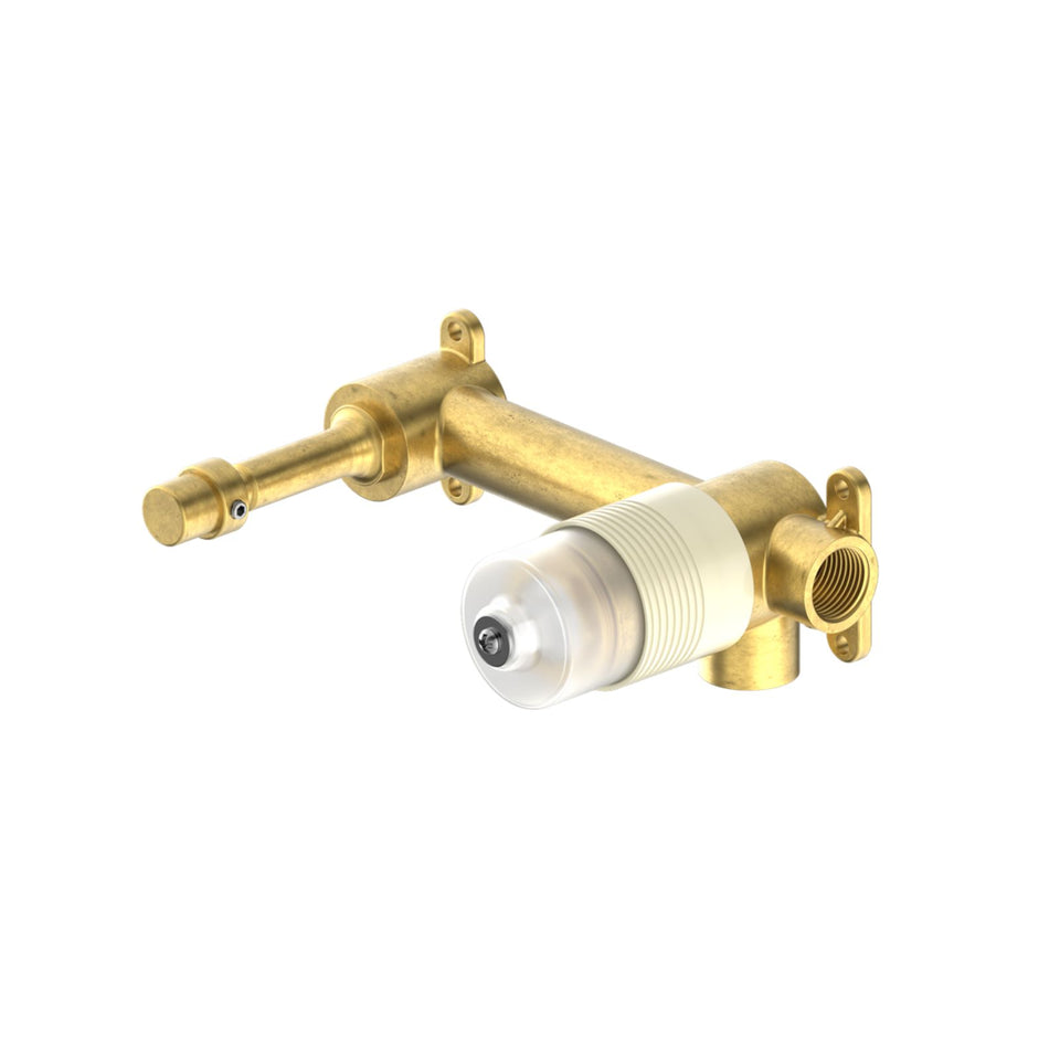 Nero Mecca Wall Basin/Bath Mixer Separate Back Plate 160mm Chrome