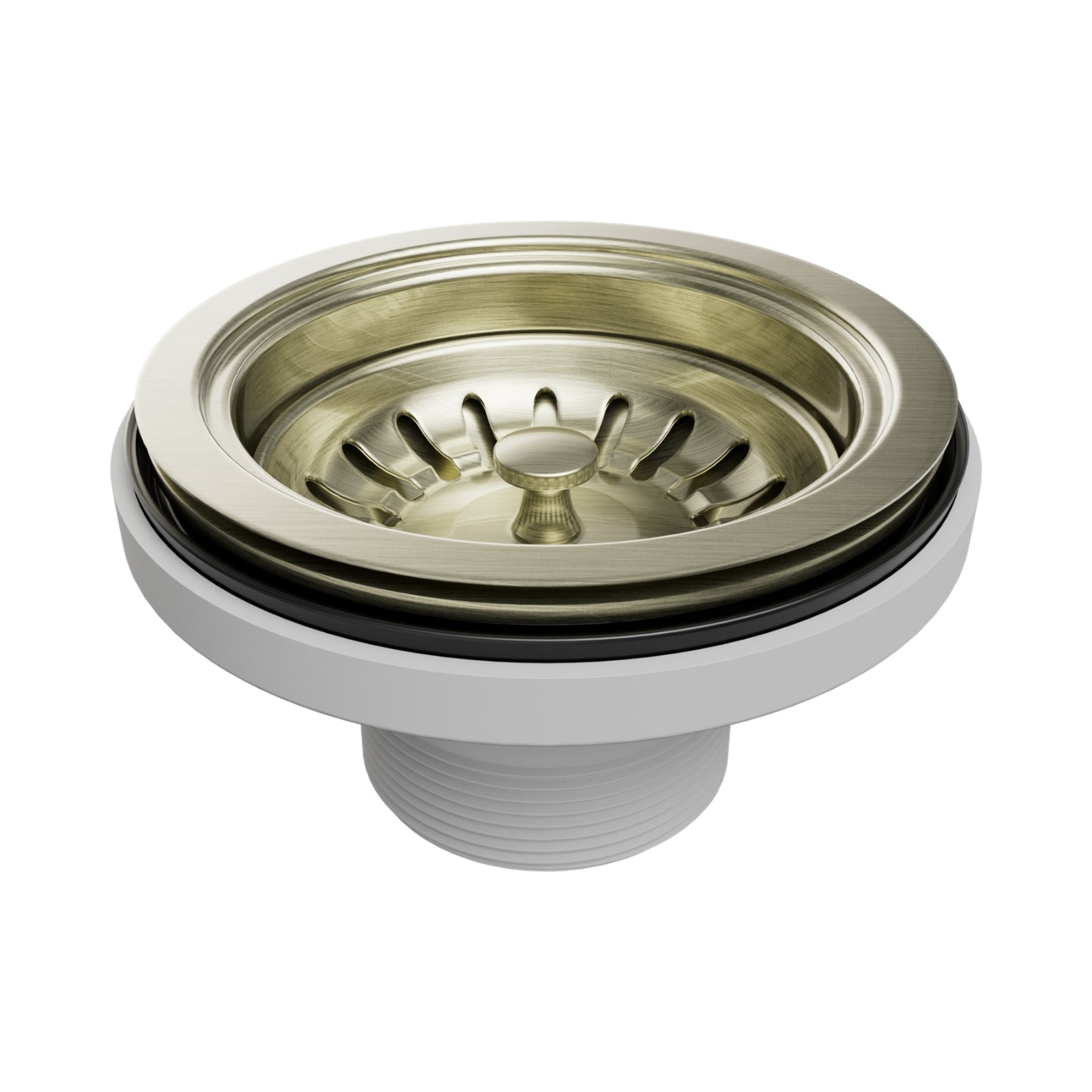 Nero Pull Out Kitchen Sink Basket Waste Aged Brass NRA708AB - The Blue Space